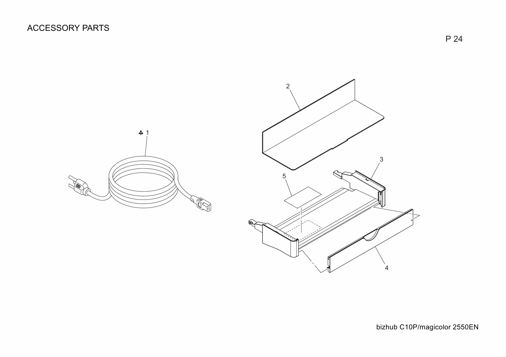 Konica-Minolta magicolor 2550EN A00V003 Parts Manual-2